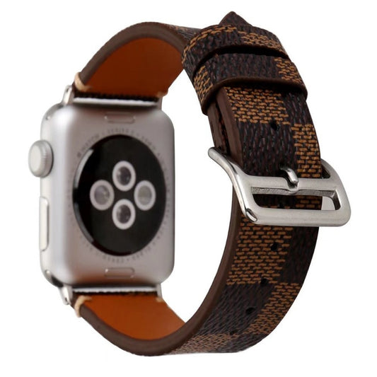 Plaid Leather Watch Band for Apple Watch iwatch 38/40mm 42/44mm Series 1 2 3 4 Men's Women's Wirst Watch Strap Belt Bracelet.