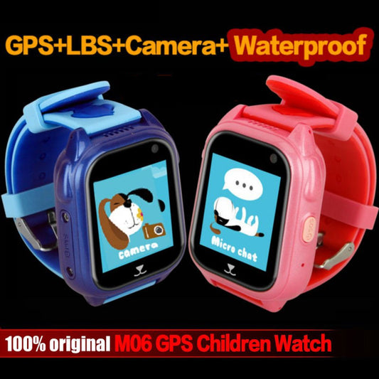 M06 Smart GPS Child Watch Waterproof IP67 Phone Positioning GPS Tracker 1.44 inch Color Touch Screen SOS Q750 Smart Baby Watch