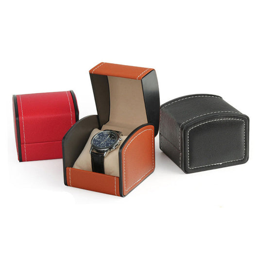 New European Men's PU Leather Watch Watch Box Mechanical Watch Storage Box Watch Gift Box