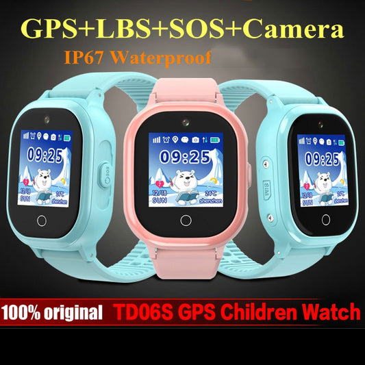 TD05S GPS Phone Positioning Fashion Children Watch Waterproof IP67 1.3 Inch Color Touch Screen SOS Baby Smart Watch Boys Girls