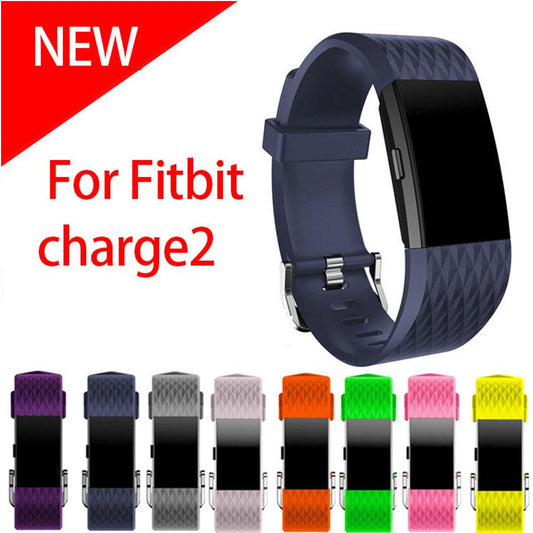 Silicone Watch Band For Fitbit Charge 2